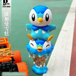Big & Small Scale Ice Cream Piplup - Pokemon Resin Statue - Poker-Studios