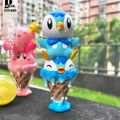 Big & Small Scale Ice Cream Piplup - Pokemon Resin Statue - Poker-Studios