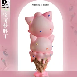 Big & Small Scale Ice Cream Jigglypuff - Pokemon Resin Statue - Poker-Studios