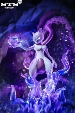 Big Scale Mewtwo with LED - Pokemon Resin Statue - STS Studio