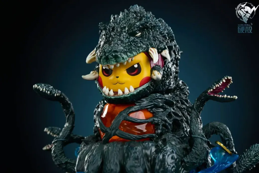 Biollante Cosplay Pikachu - Pokemon Godzilla Resin Statue - HARD SHELL Studios