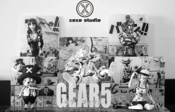 Black & White Comic Ver. Nika Monkey D. Luffy - ONE PIECE Resin Statue - XOXO Studios