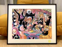 Black Heart Maid Cafe Decorative Painting - ONE PIECE - Xingkong Studio