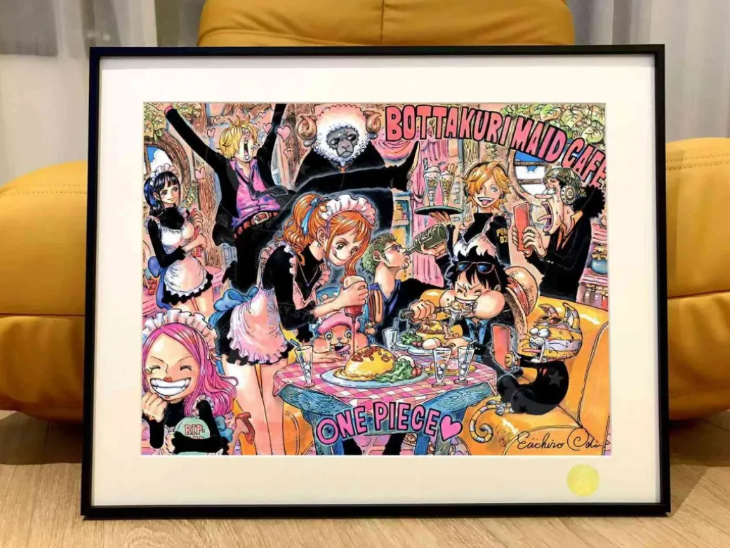 Black Heart Maid Cafe Decorative Painting - ONE PIECE - Xingkong Studio