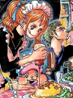 Black Heart Maid Cafe Decorative Painting - ONE PIECE - Xingkong Studio
