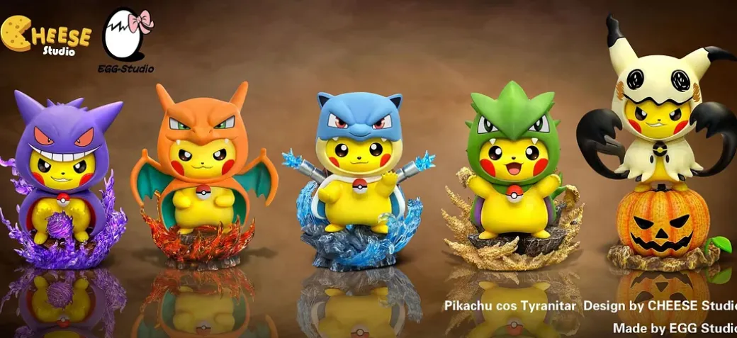 Blastoise Cosplay Pikachu - Pokemon Resin Statue - CHEESE Studio