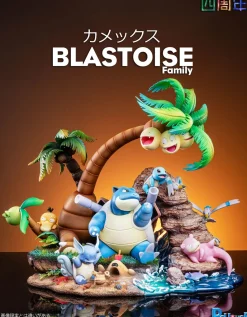 Blastoise Family - Pokemon Resin Statue - PCHouse Studios
