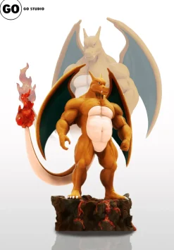 Bmax Scale Furry Orc Charizard - Private - Pokemon Resin Statue - GO Studios