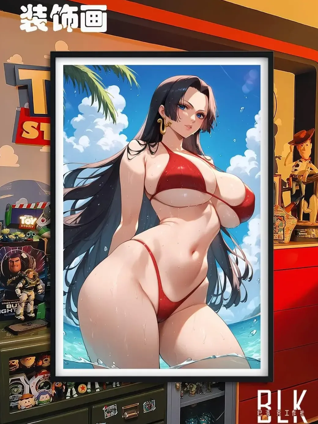 Boa Hancock Decorative Painting & Fridge Magnet - ONE PIECE - BLK Studio