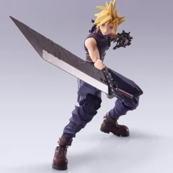 Bring Arts Series Movable Cloud Strife - (FF7) Final Fantasy VII Official Statue - Square Enix