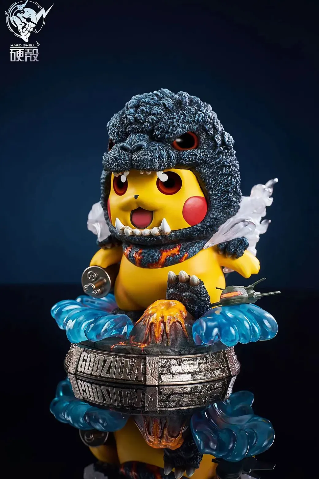 Burning Godzilla Cosplay Pikachu - Pokemon Godzilla Resin Statue - HARD SHELL Studios