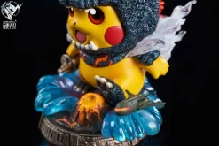 Burning Godzilla Cosplay Pikachu - Pokemon Godzilla Resin Statue - HARD SHELL Studios