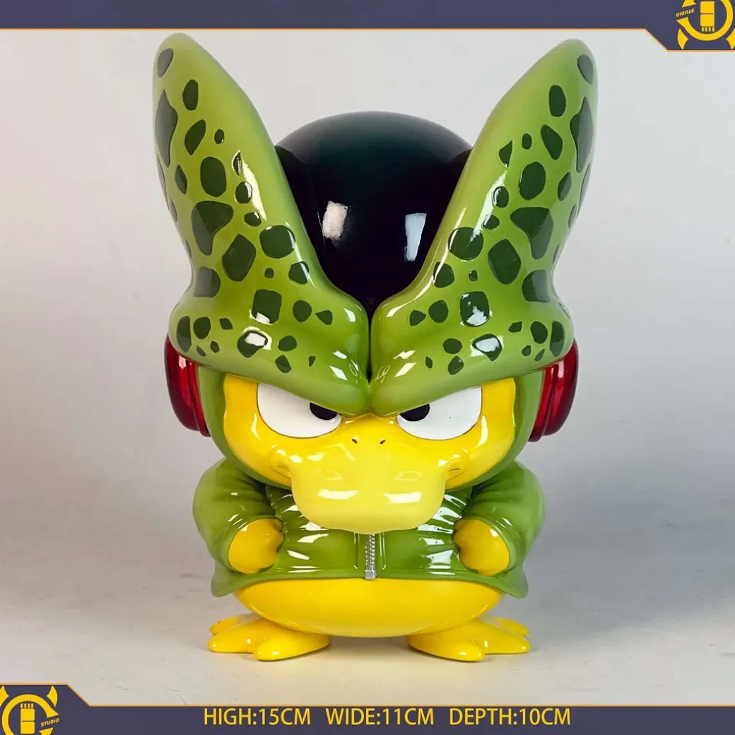 Cell Cosplay Psyduck - Dragon Ball Pokemon Resin Statue - MoWangChengBao Studio