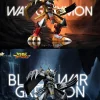Champion Ver. WarGreymon & Black WarGreymon - Digimon Resin Statue - T1 Studio