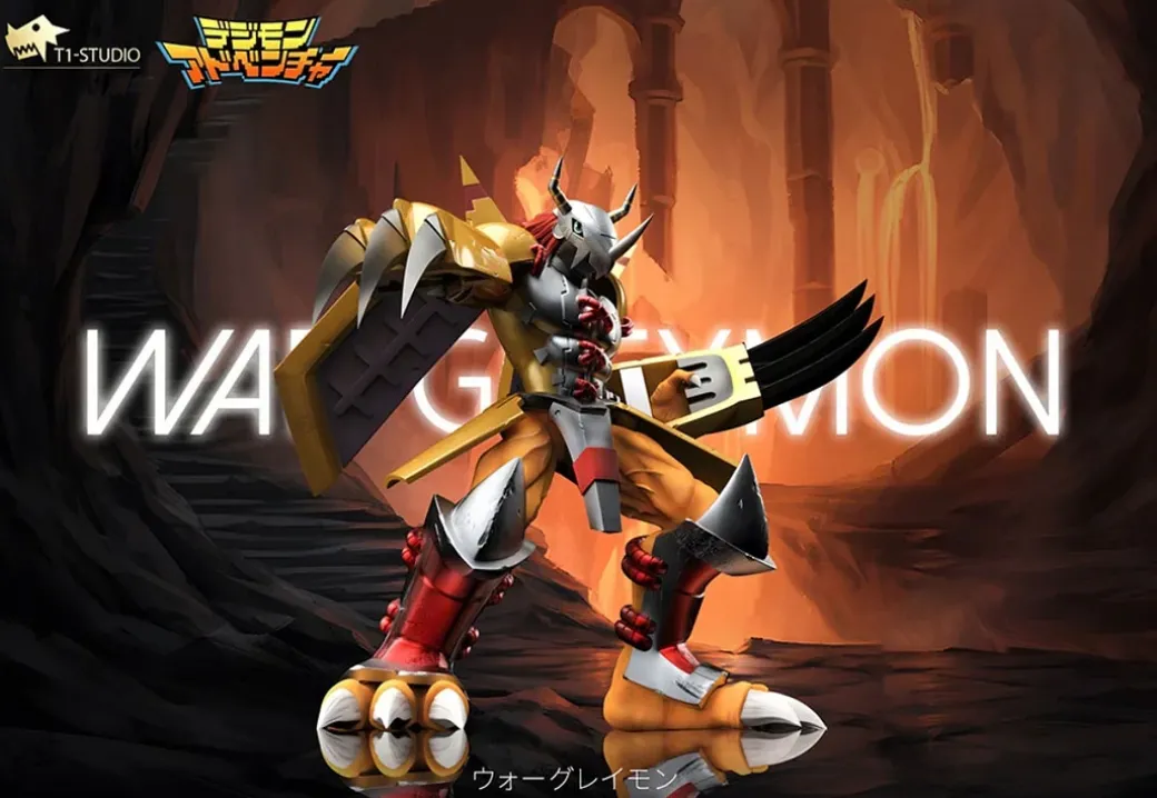 Champion Ver. WarGreymon & Black WarGreymon - Digimon Resin Statue - T1 Studio