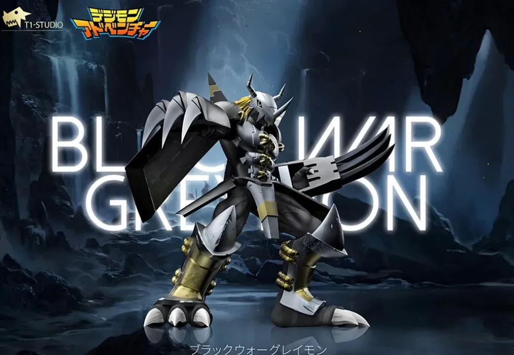 Champion Ver. WarGreymon & Black WarGreymon - Digimon Resin Statue - T1 Studio