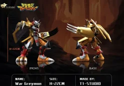 Champion Ver. WarGreymon & Black WarGreymon - Digimon Resin Statue - T1 Studio