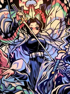 Characters of Demon Slayer: Kimetsu No Yaiba Decorative Painting - Demon Slayer: Kimetsu No Yaiba - Xingkong Studio