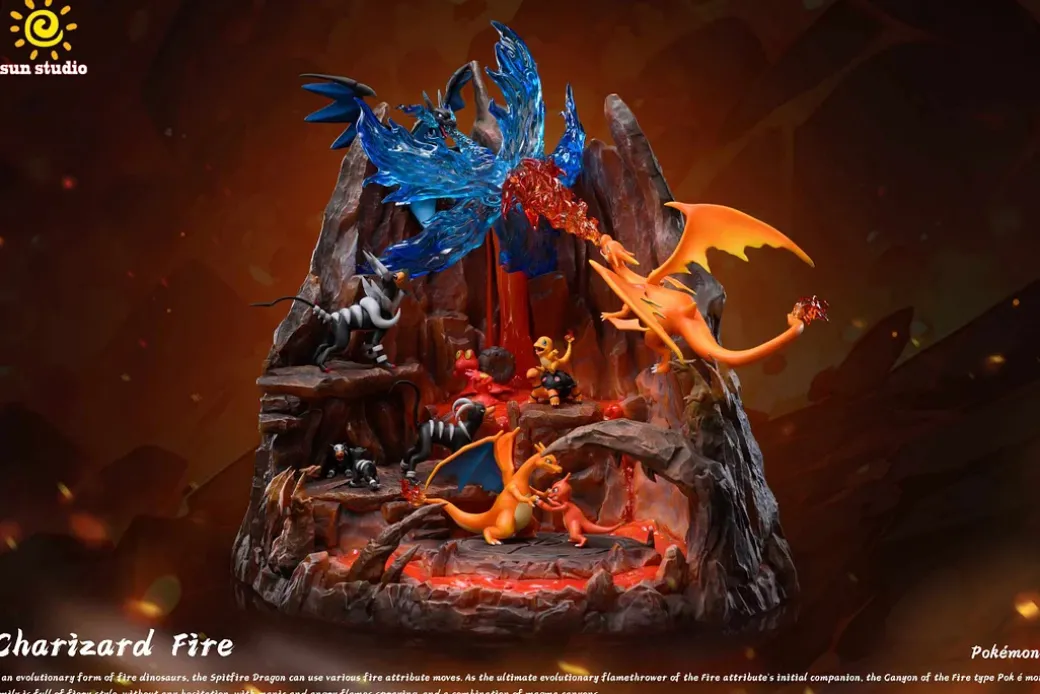 Charicific Valley with LED - Pokemon Resin Statue - sun Studio
