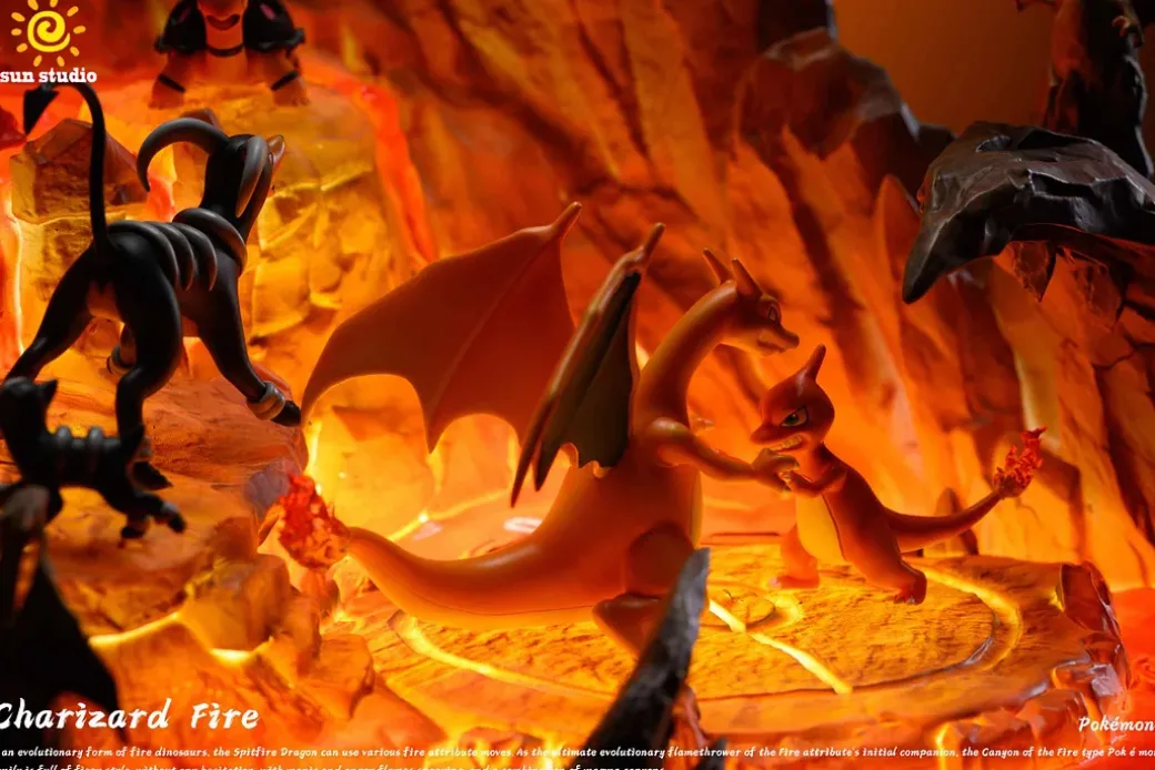 Charicific Valley with LED - Pokemon Resin Statue - sun Studio