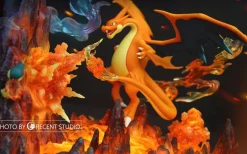 Charizard X & Y with LED - Pokemon Resin Statue - Crescent-Studios
