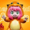 Charmander Cosplay Anya Forger - Pokemon SPY X FAMILY Resin Statue - MiaoMi Studio