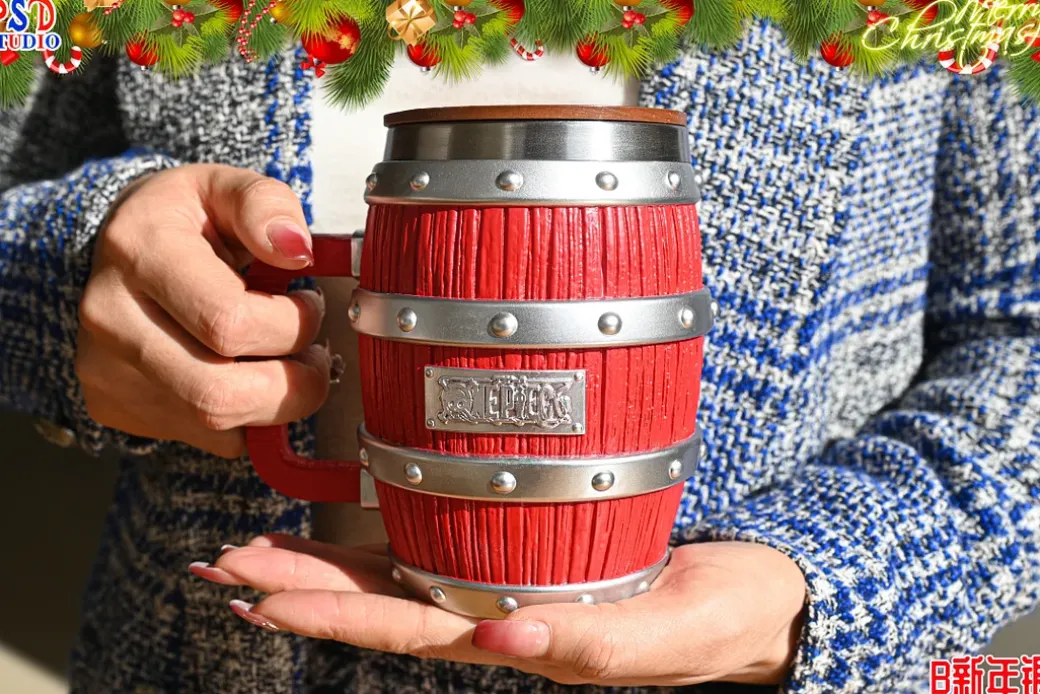 Cheers Series 009 New Year Limited Barrel Cup - ONE PIECE Resin Statue - PSD Studios