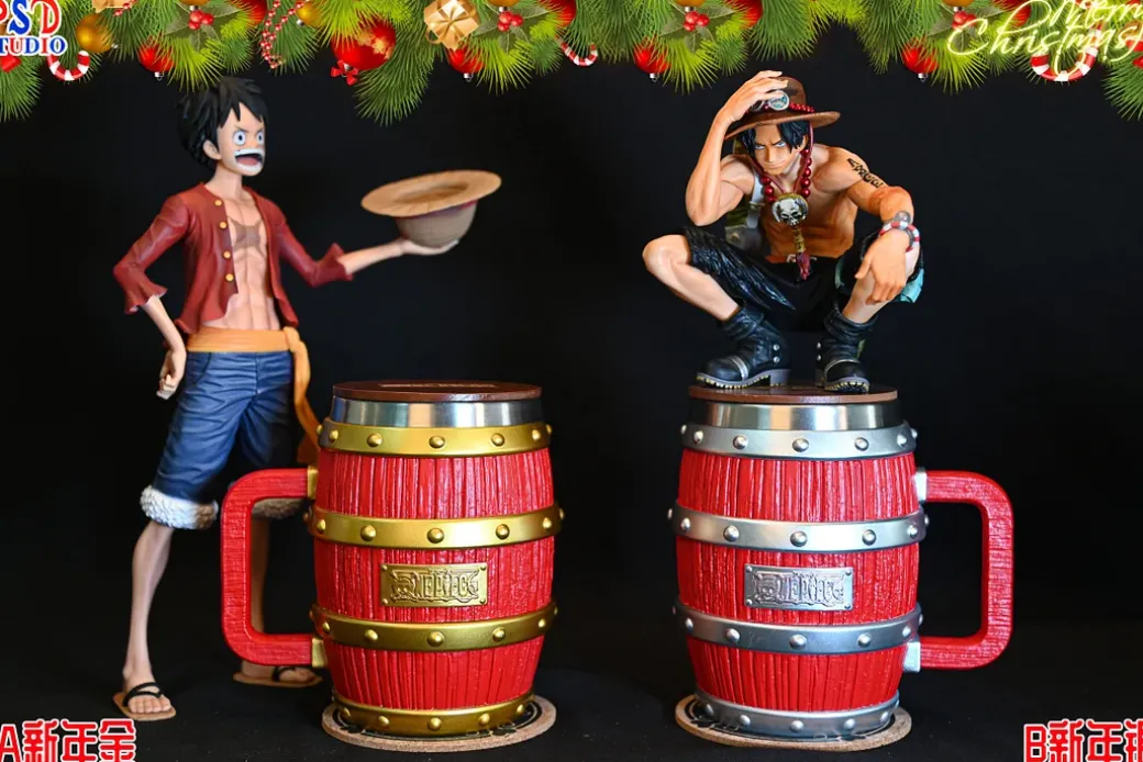 Cheers Series 009 New Year Limited Barrel Cup - ONE PIECE Resin Statue - PSD Studios