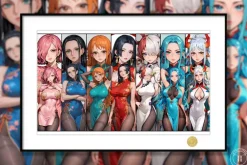 Cheongsam Ver. Female Characters Decorative Painting - ONE PIECE - H-TWO Studio