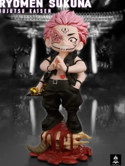 Chibi Ver. 002 Satoru Gojo & Ryomen Sukuna - Jujutsu Kaisen Resin Statue - NINETY SEVEN Studio