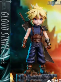 Chibi Ver. Cloud Strife - (FF7) Final Fantasy VII Statue - SenLinTu Studio