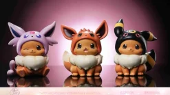 Chibi Ver. Espeon & Umbreon Cosplay Eevee - Pokemon Resin Statue - Come On Studio