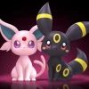 Chibi Ver. Espeon & Umbreon - Pokemon Resin Statue - DBK Studios