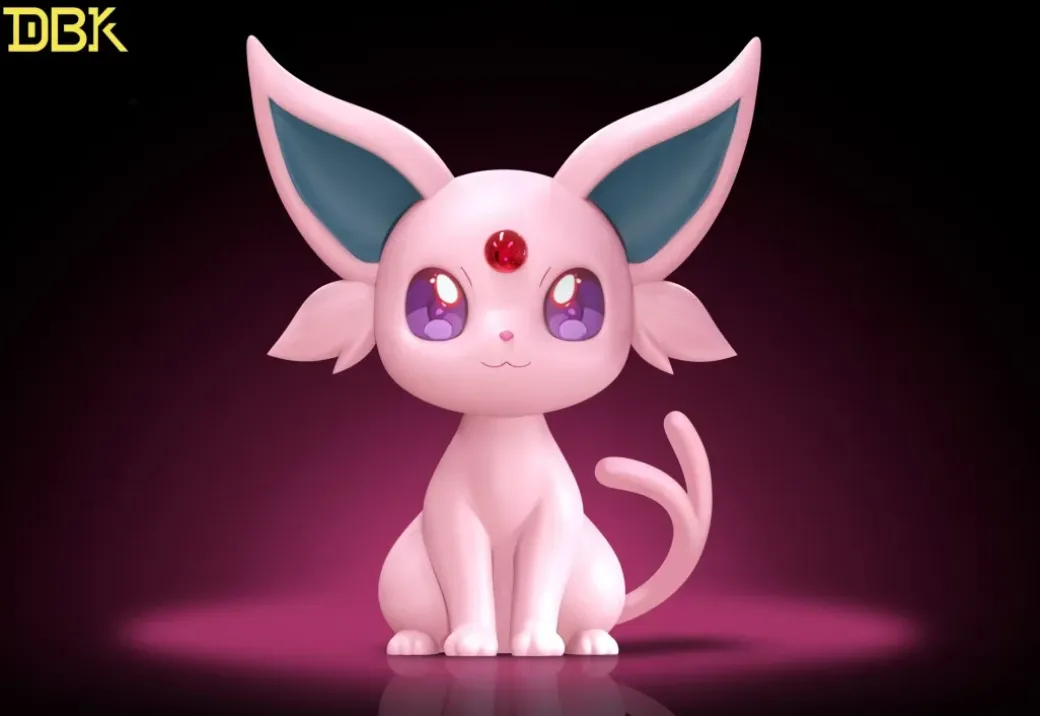 Chibi Ver. Espeon & Umbreon - Pokemon Resin Statue - DBK Studios