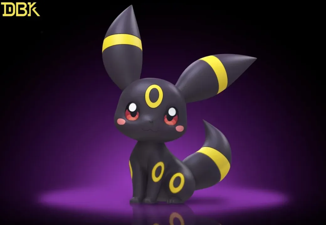 Chibi Ver. Espeon & Umbreon - Pokemon Resin Statue - DBK Studios