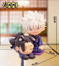 Chibi Ver. Kimono Satoru Gojo & Suguru Geto - Jujutsu Kaisen Resin Statue - MiaoWu Studio