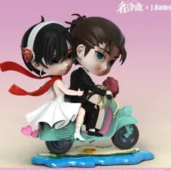 Chibi ver. Riding Motorcylcle Mikasa Ackerman & Eren Yeager - Attack On Titan Resin Statue - Typical Scene Studio