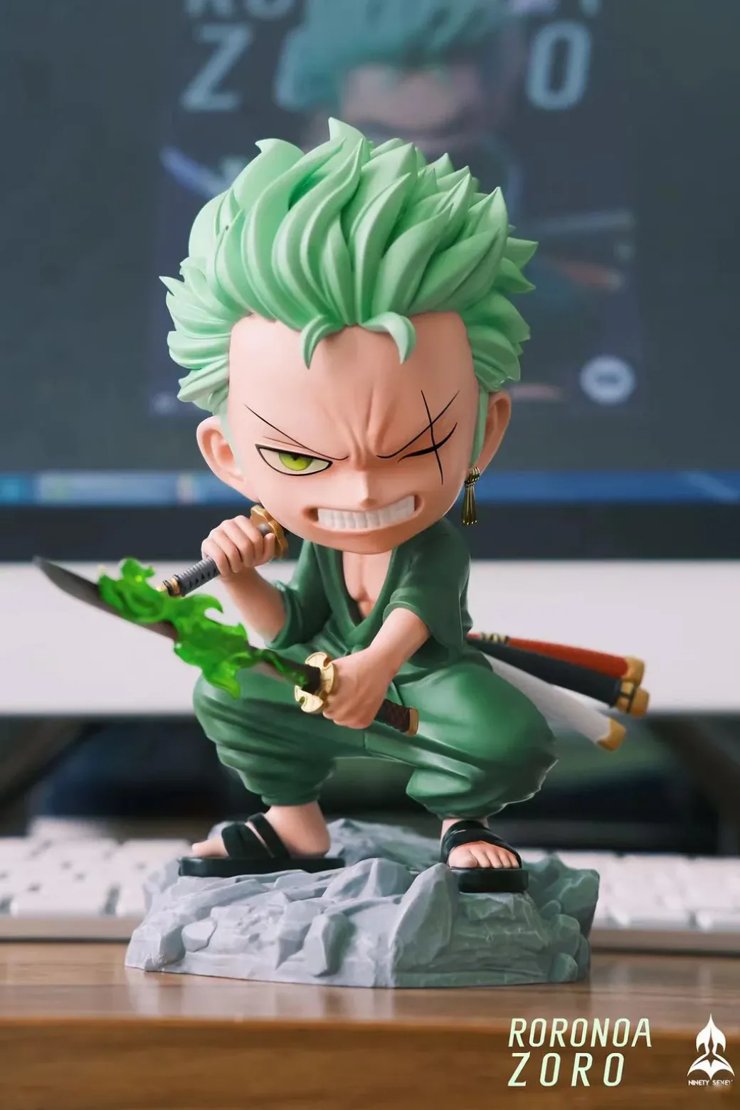 Chibi Ver. Roronoa Zoro - ONE PIECE Resin Statue - NINETY SEVEN Studio