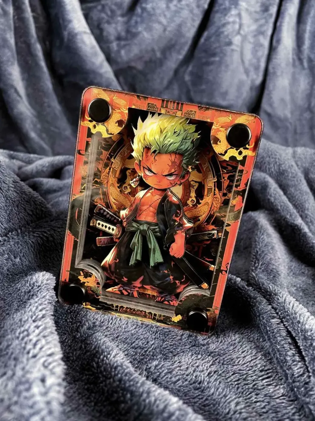 Chibi Ver. Roronoa Zoro Card Stand Display - ONE PIECE - momo Studio