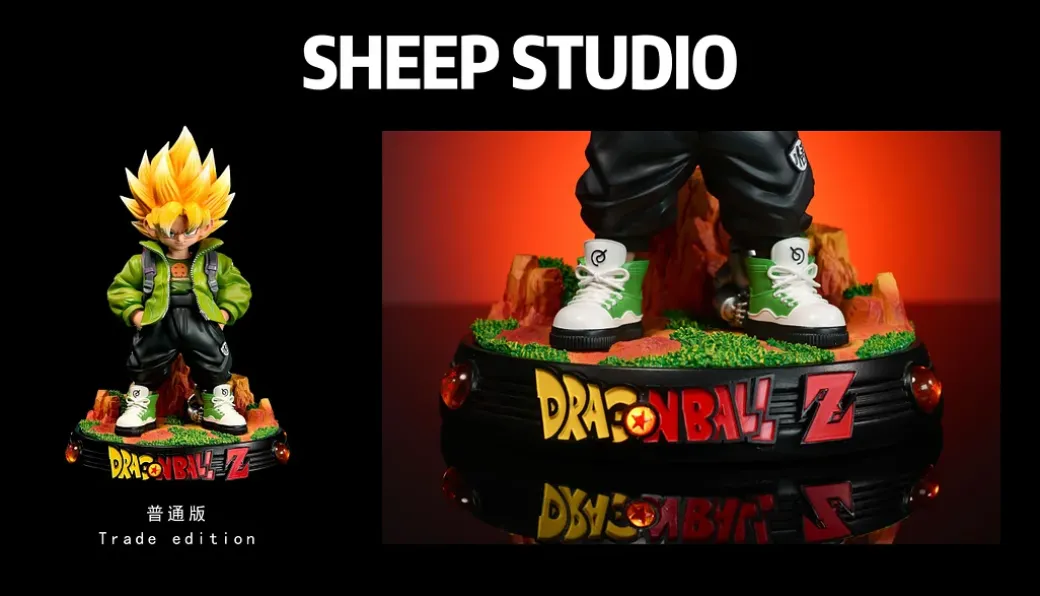 Chibi Ver. Super Saiyan Son Goku with LED - Dragon Ball Resin Statue - Sheep Studio