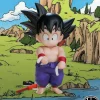 Childhood 02 Fishing Little Son Goku - Dragon Ball Statue - Happy Studio