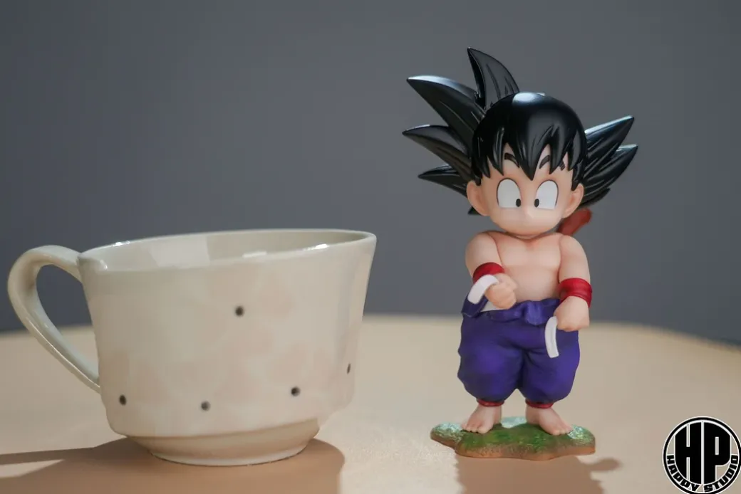 Childhood 02 Fishing Little Son Goku - Dragon Ball Statue - Happy Studio