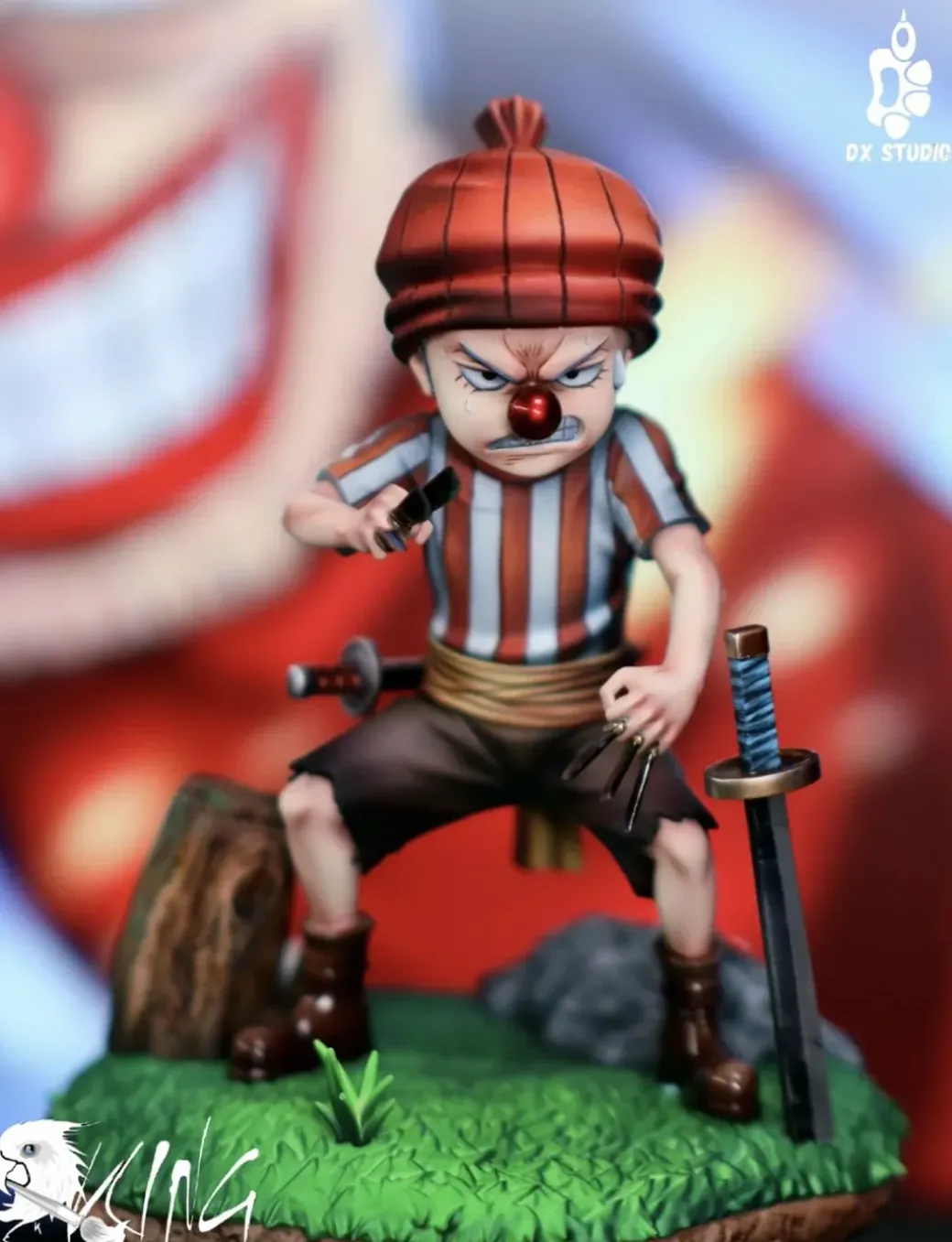 Childhood Buggy & Trafalgar D. Water Law & Marshall D. Teach - ONE PIECE Resin Statue - Dx Studio