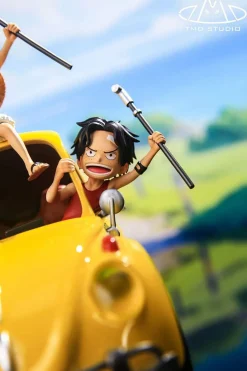 Childhood Series 002 ASL Brothers Portgas D. Ace & Sabo & Monkey D. Luffy with LED - ONE PIECE Resin Statue - TMD Studio