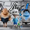 Childhood Series 004 Bartholemew Kuma & 005 Jinbe & 006 Trafalgard D. Water Law - ONE PIECE Statue - YZ Studios