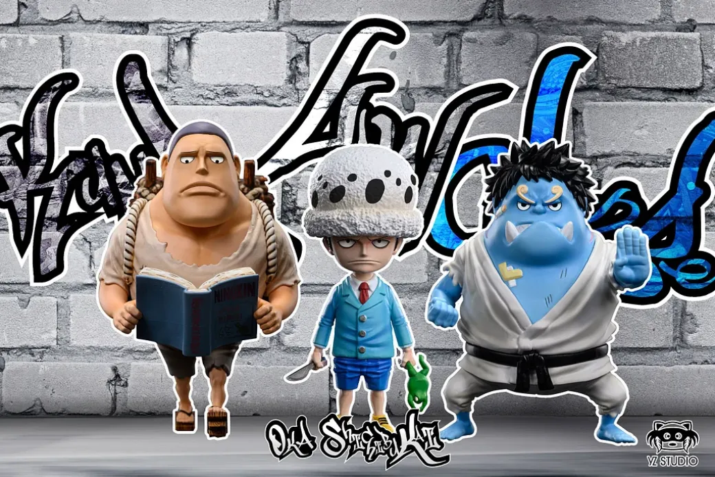 Childhood Series 004 Bartholemew Kuma & 005 Jinbe & 006 Trafalgard D. Water Law - ONE PIECE Statue - YZ Studios
