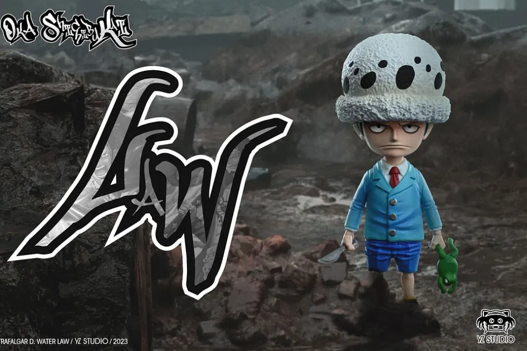 Childhood Series 004 Bartholemew Kuma & 005 Jinbe & 006 Trafalgard D. Water Law - ONE PIECE Statue - YZ Studios
