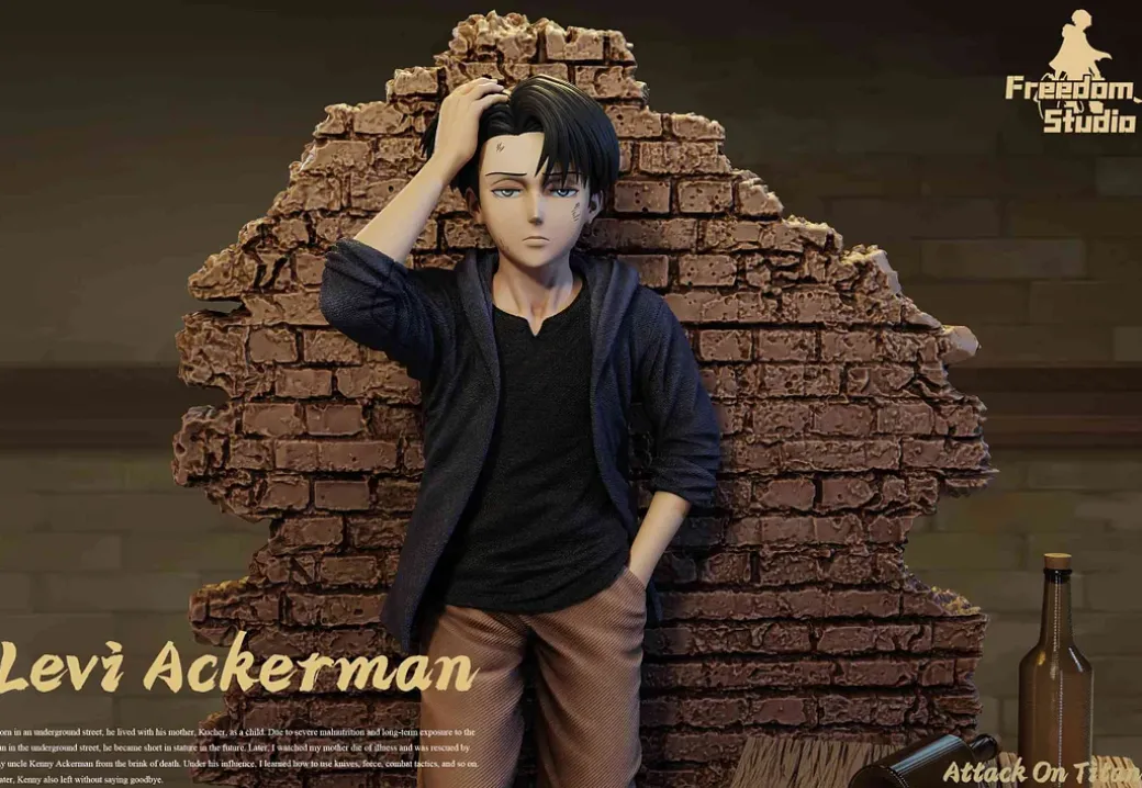 Childhood Series 004 Levi Ackerman - Attack on Titan Resin Statue - Freedom Studio