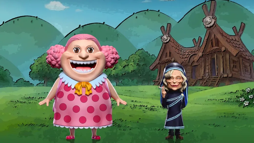 Childhood Ver. Big Mom Charlotte Linlin & Holy Mother Carmel - ONE PIECE Resin Statue - A Plus Studios