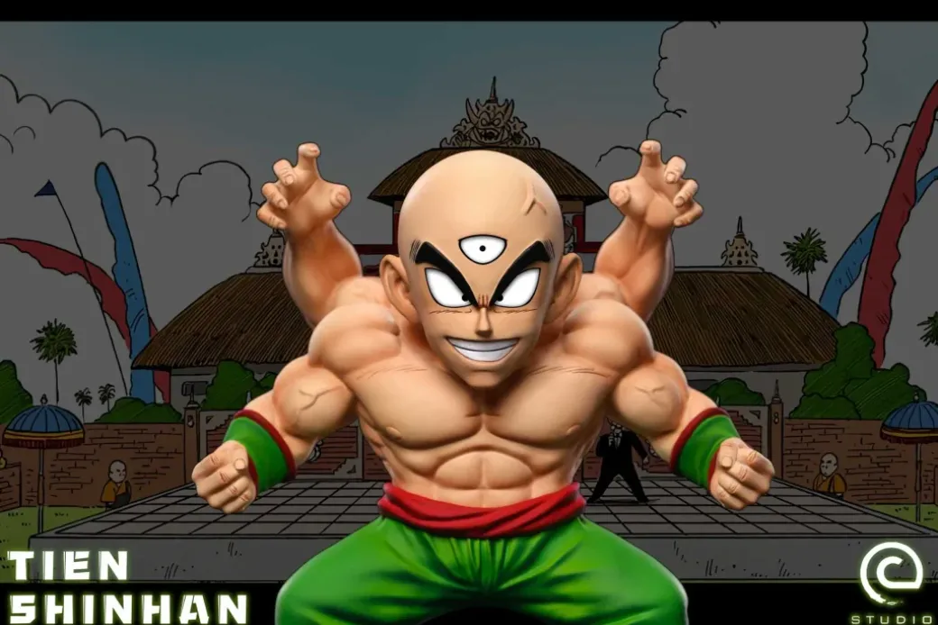 Childhood World Martial Arts Tournament Tien Shinhan - Dragon Ball Statue - C-Studios